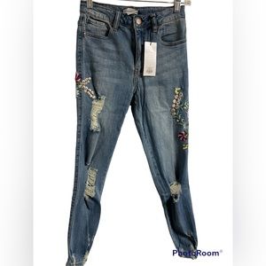 Embroidered jeans